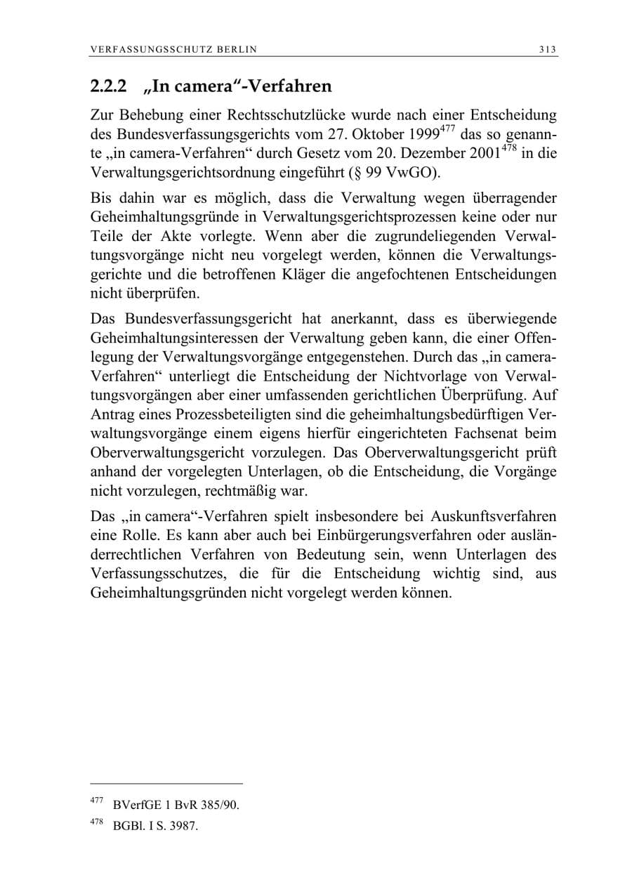 Seite 314 des Verfassungsschutzbericht 2005 Berlin
