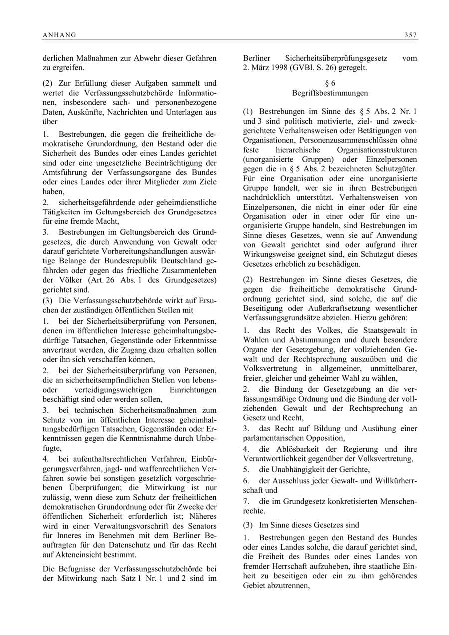 Seite 358 des Verfassungsschutzbericht 2005 Berlin