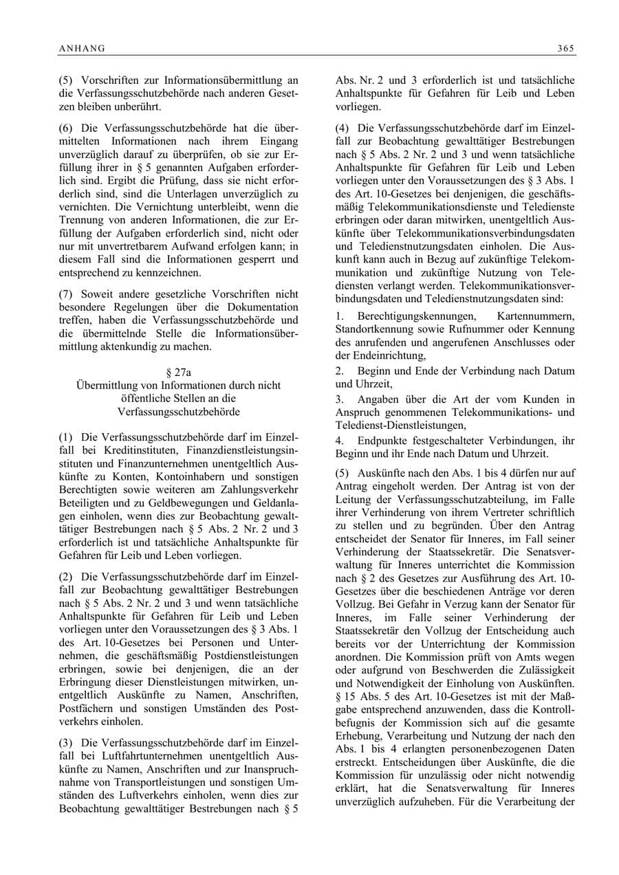Seite 366 des Verfassungsschutzbericht 2005 Berlin