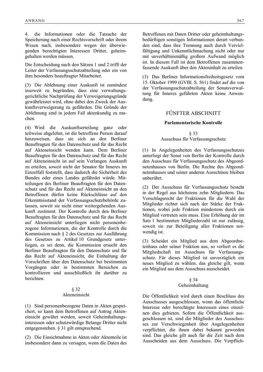 Seite 368 des Verfassungsschutzbericht 2005 Berlin