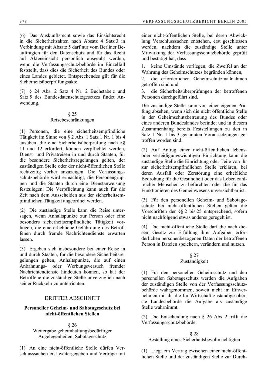 Seite 379 des Verfassungsschutzbericht 2005 Berlin