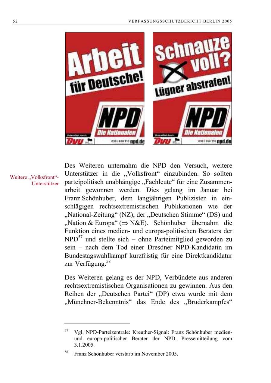Seite 53 des Verfassungsschutzbericht 2005 Berlin