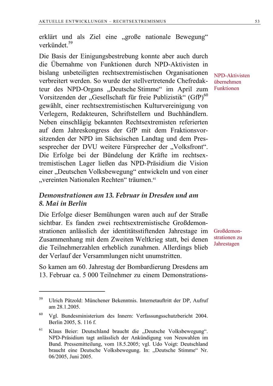 Seite 54 des Verfassungsschutzbericht 2005 Berlin