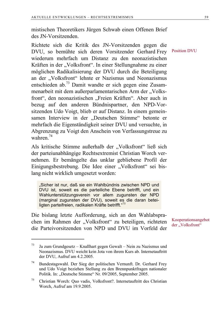 Seite 60 des Verfassungsschutzbericht 2005 Berlin