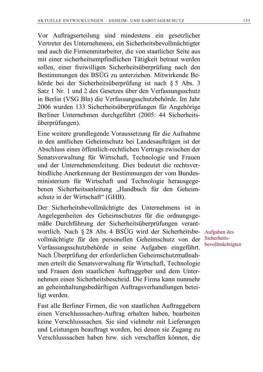 Seite 166 des Verfassungsschutzbericht 2006 Berlin