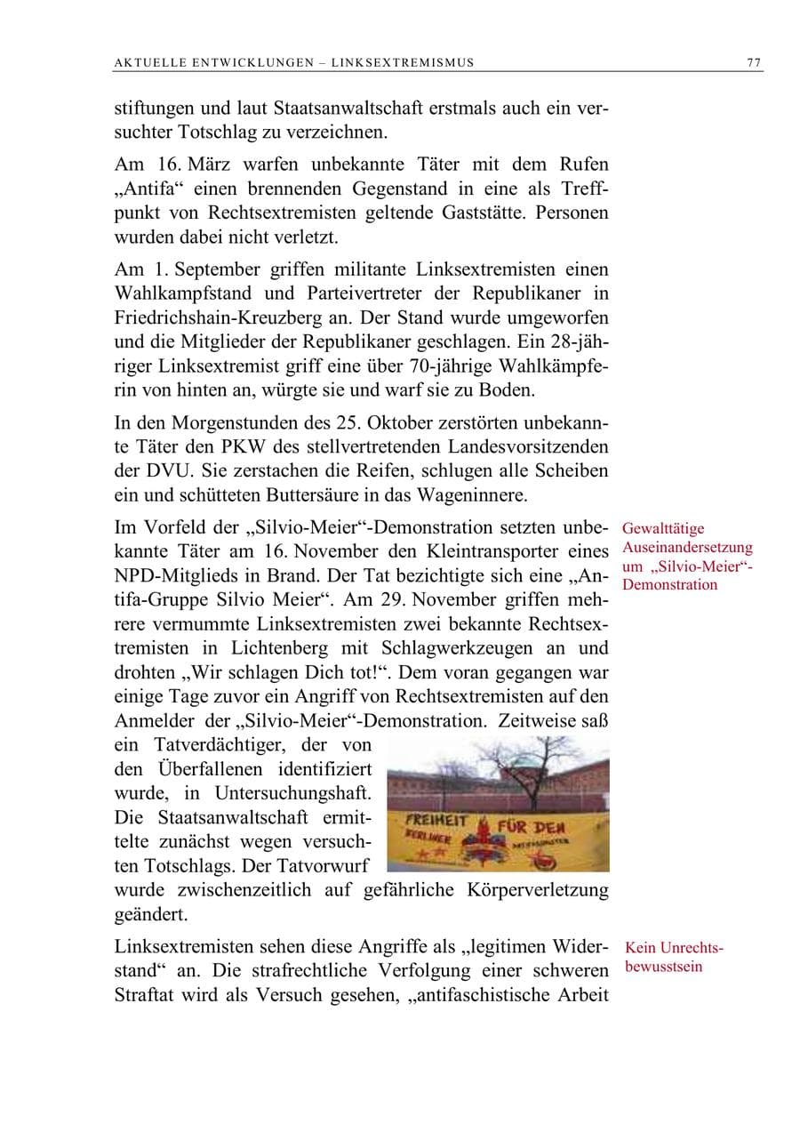Seite 90 des Verfassungsschutzbericht 2006 Berlin