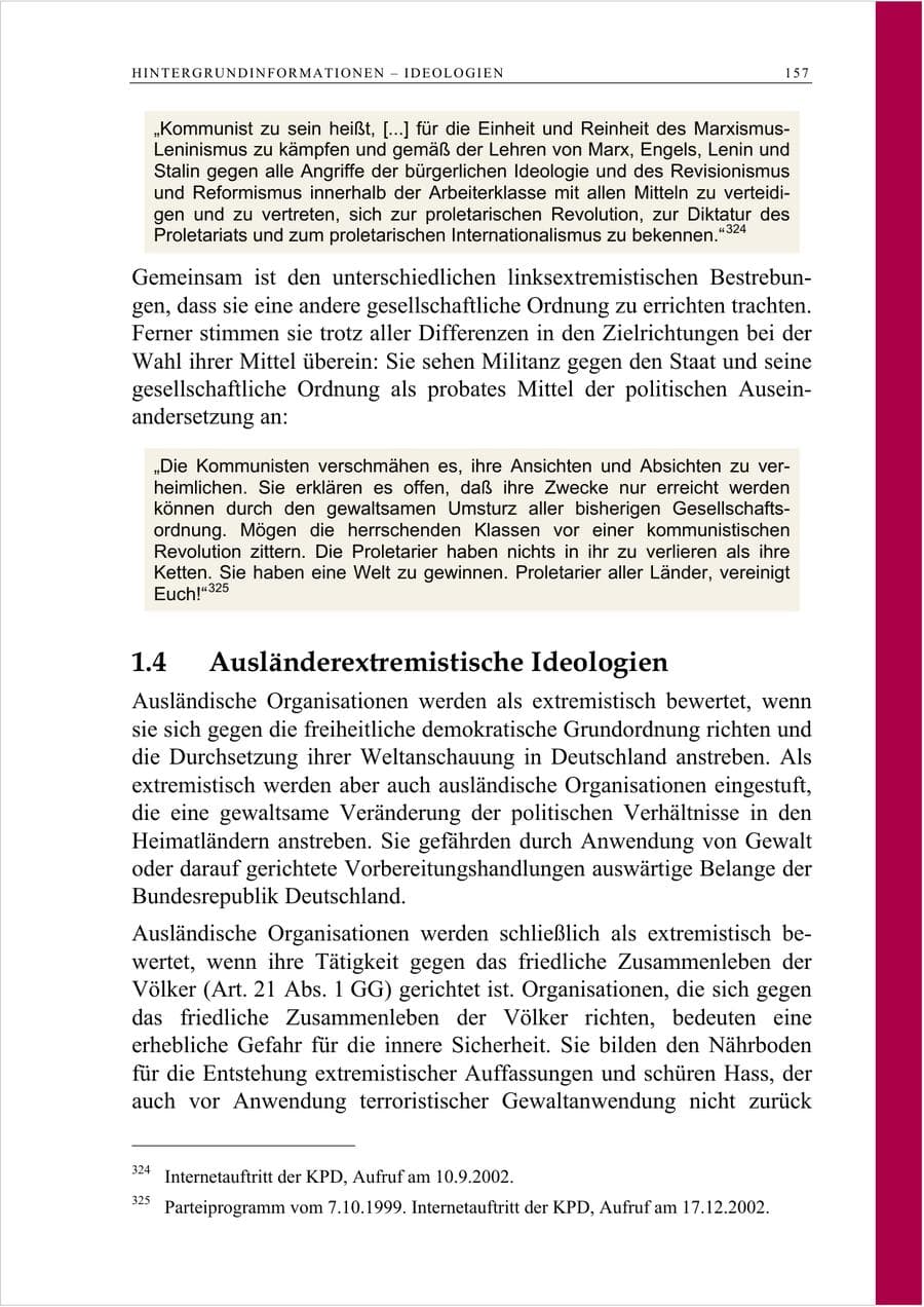 Seite 170 des Verfassungsschutzbericht 2007 Berlin
