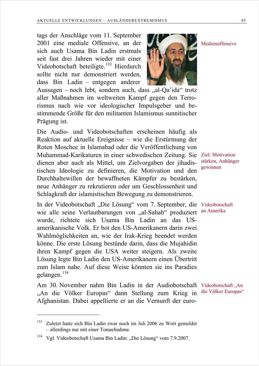 Seite 98 des Verfassungsschutzbericht 2007 Berlin