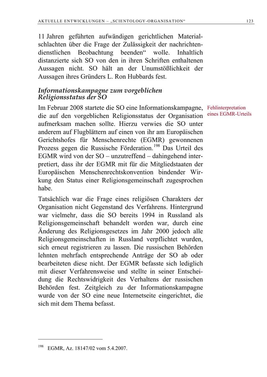 Seite 136 des Verfassungsschutzbericht 2008 Berlin