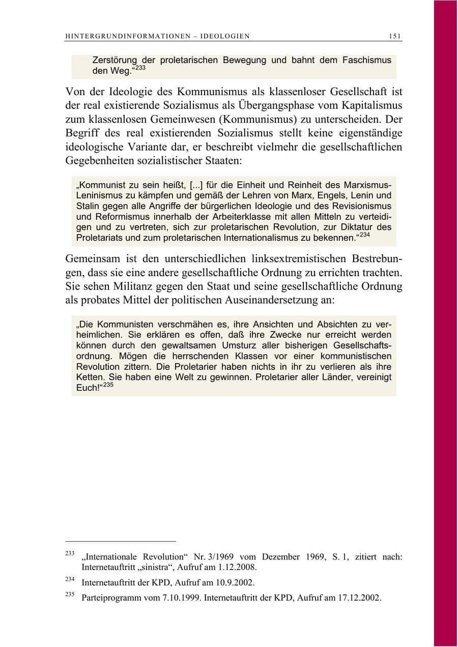 Seite 164 des Verfassungsschutzbericht 2008 Berlin