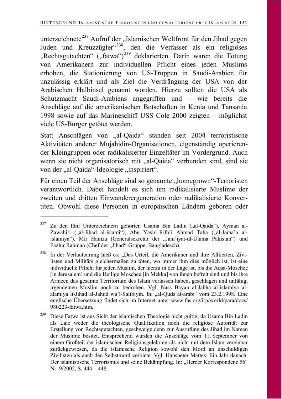 Seite 166 des Verfassungsschutzbericht 2008 Berlin
