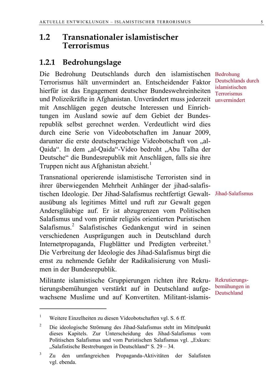 Seite 18 des Verfassungsschutzbericht 2008 Berlin