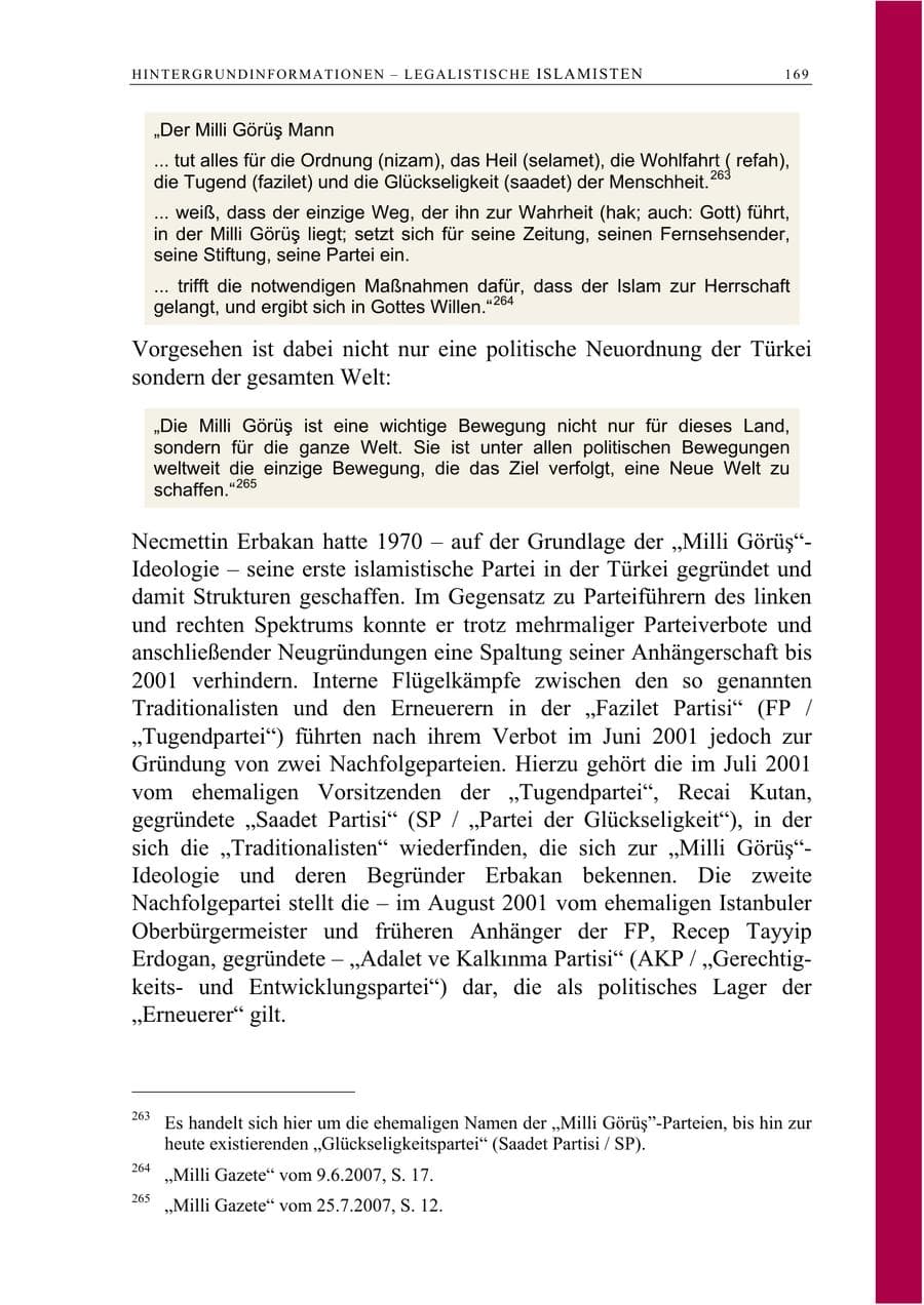 Seite 182 des Verfassungsschutzbericht 2008 Berlin
