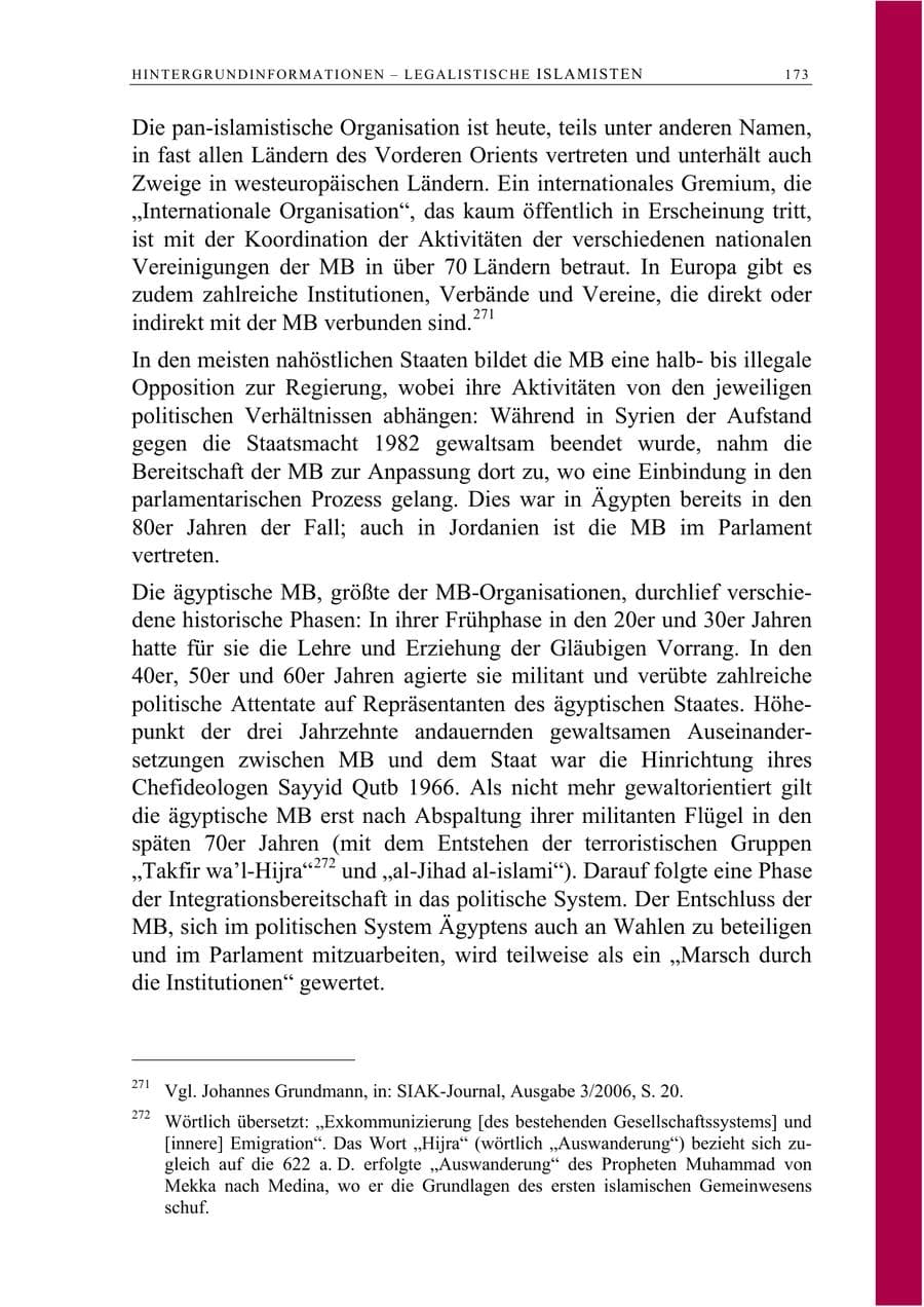 Seite 186 des Verfassungsschutzbericht 2008 Berlin