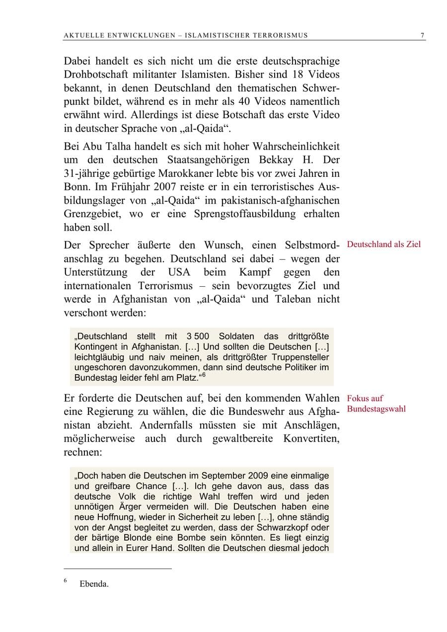 Seite 20 des Verfassungsschutzbericht 2008 Berlin