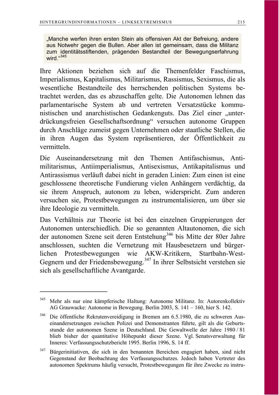 Seite 228 des Verfassungsschutzbericht 2008 Berlin