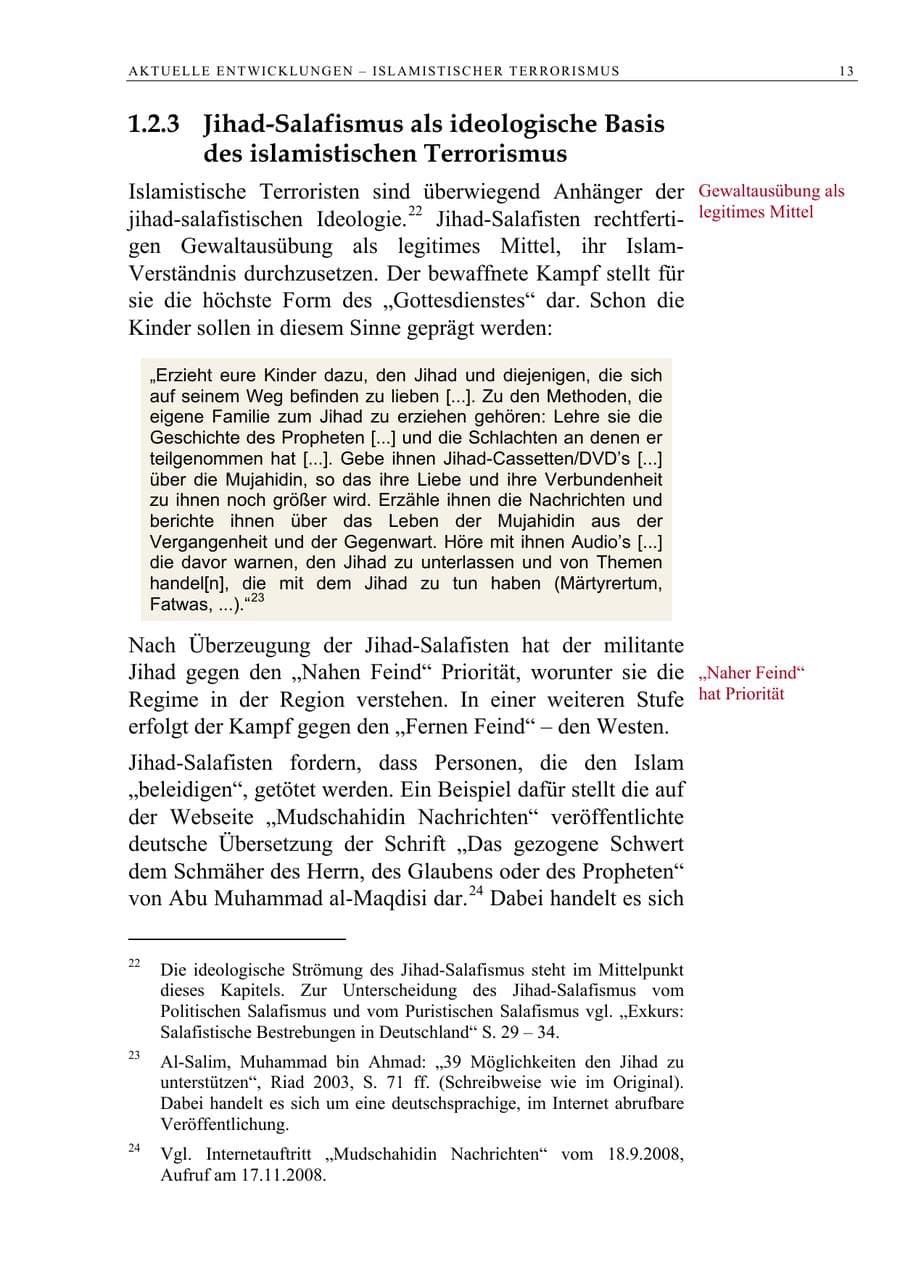 Seite 26 des Verfassungsschutzbericht 2008 Berlin