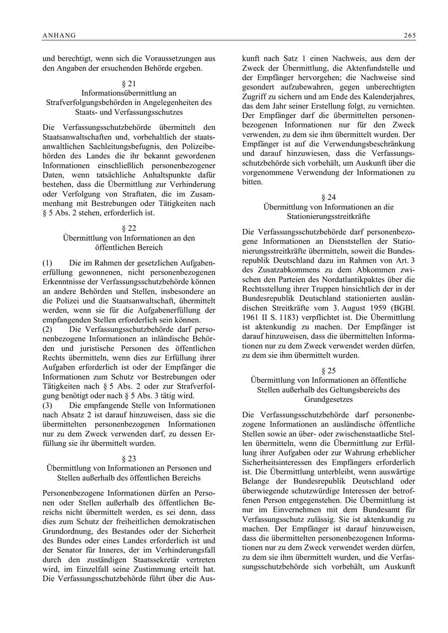 Seite 278 des Verfassungsschutzbericht 2008 Berlin