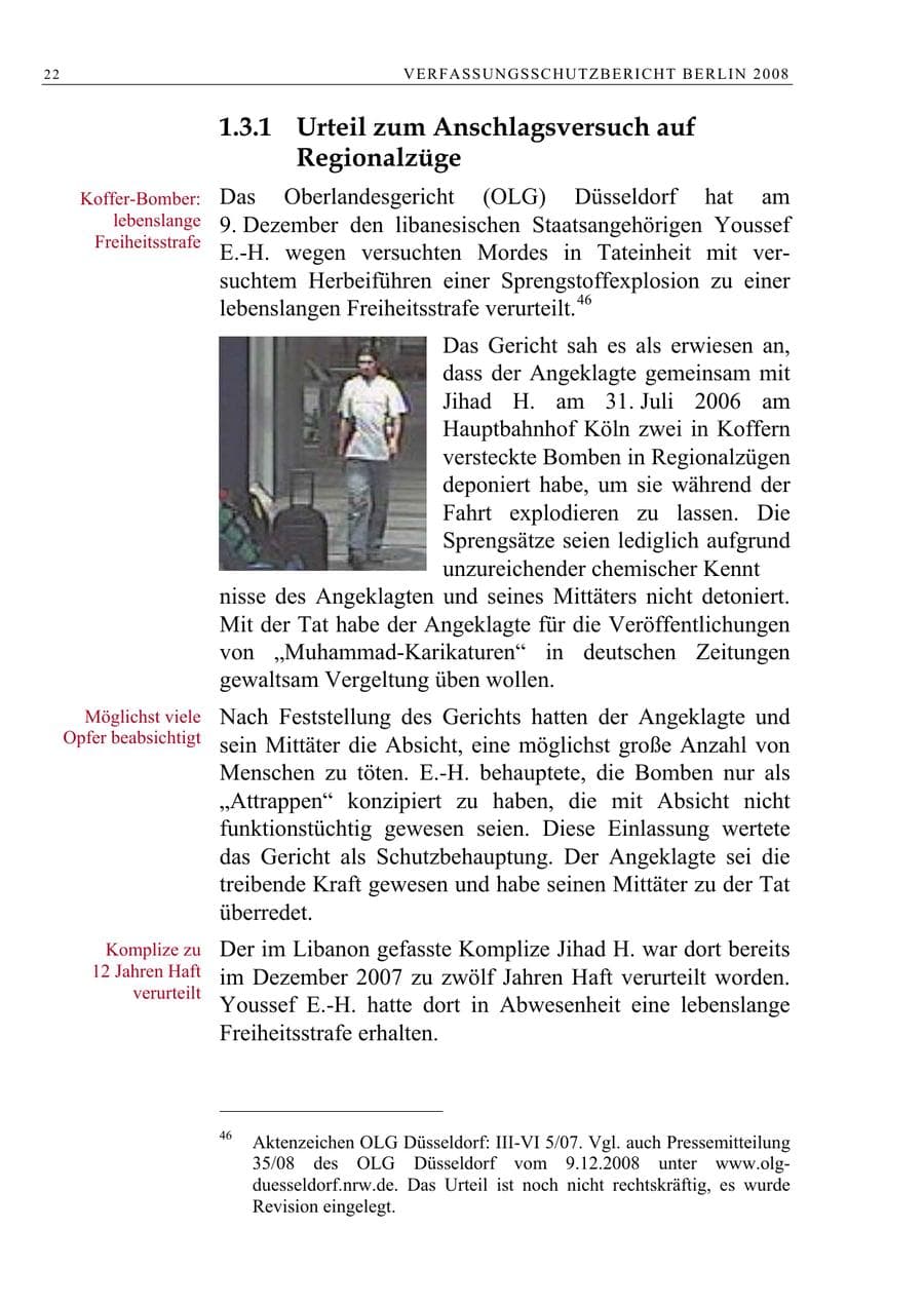Seite 35 des Verfassungsschutzbericht 2008 Berlin