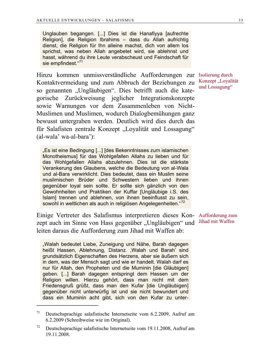 Seite 46 des Verfassungsschutzbericht 2008 Berlin