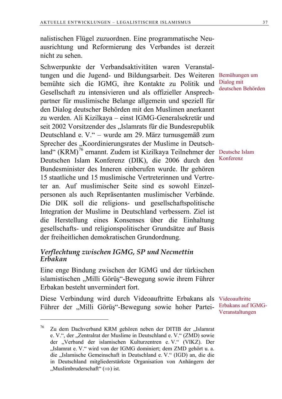 Seite 50 des Verfassungsschutzbericht 2008 Berlin