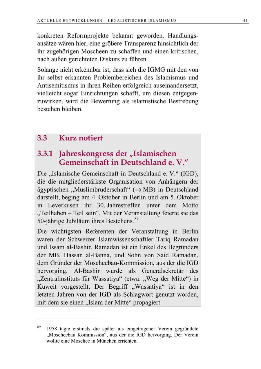 Seite 54 des Verfassungsschutzbericht 2008 Berlin