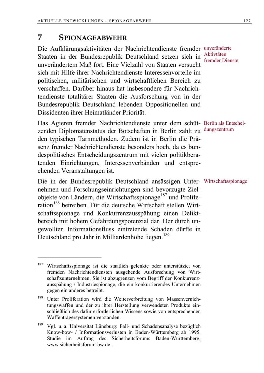 Seite 140 des Verfassungsschutzbericht 2009 Berlin