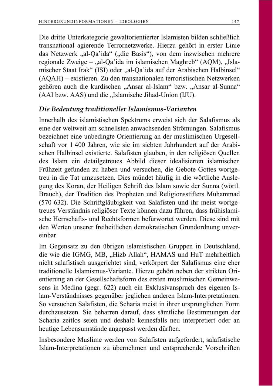 Seite 160 des Verfassungsschutzbericht 2009 Berlin