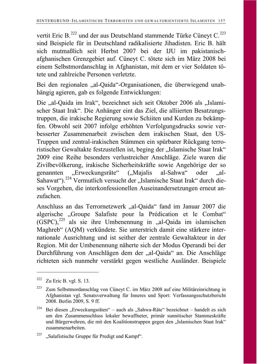 Seite 170 des Verfassungsschutzbericht 2009 Berlin