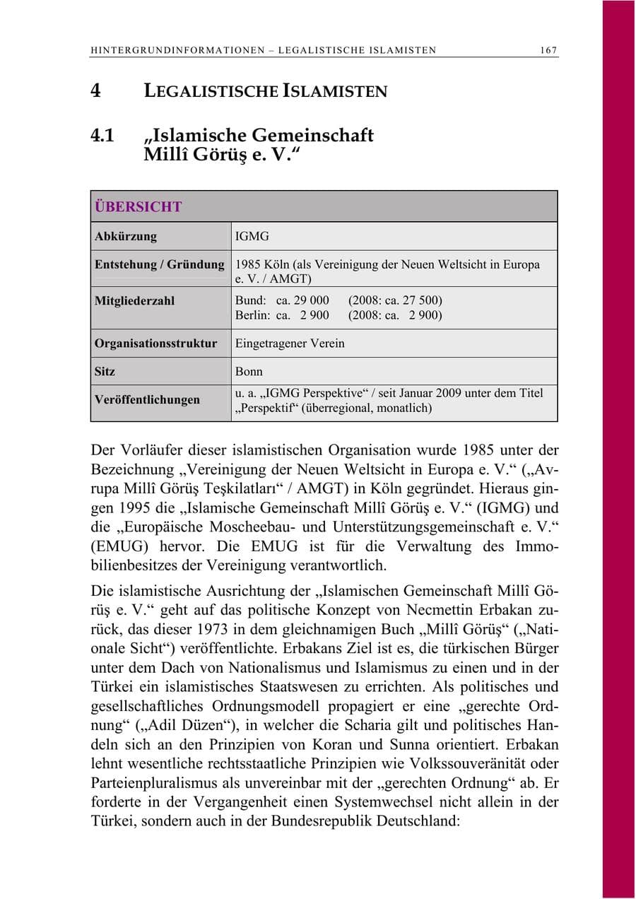 Seite 180 des Verfassungsschutzbericht 2009 Berlin