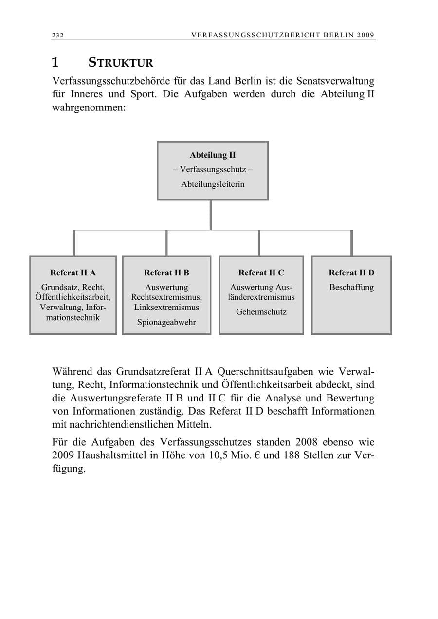 Seite 245 des Verfassungsschutzbericht 2009 Berlin