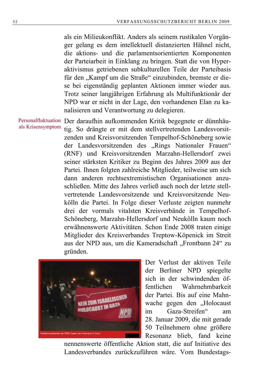 Seite 65 des Verfassungsschutzbericht 2009 Berlin
