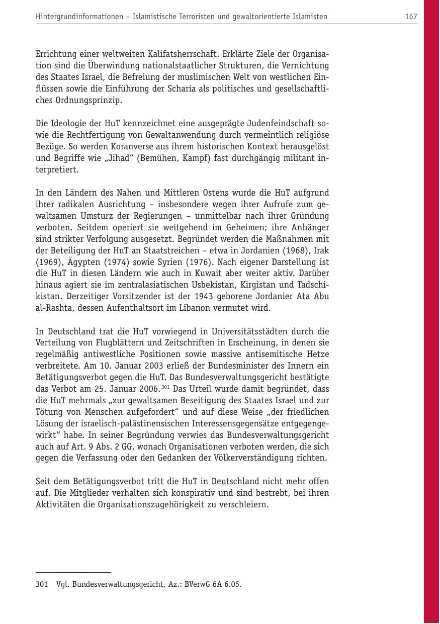 Seite 178 des Verfassungsschutzbericht 2010 Berlin