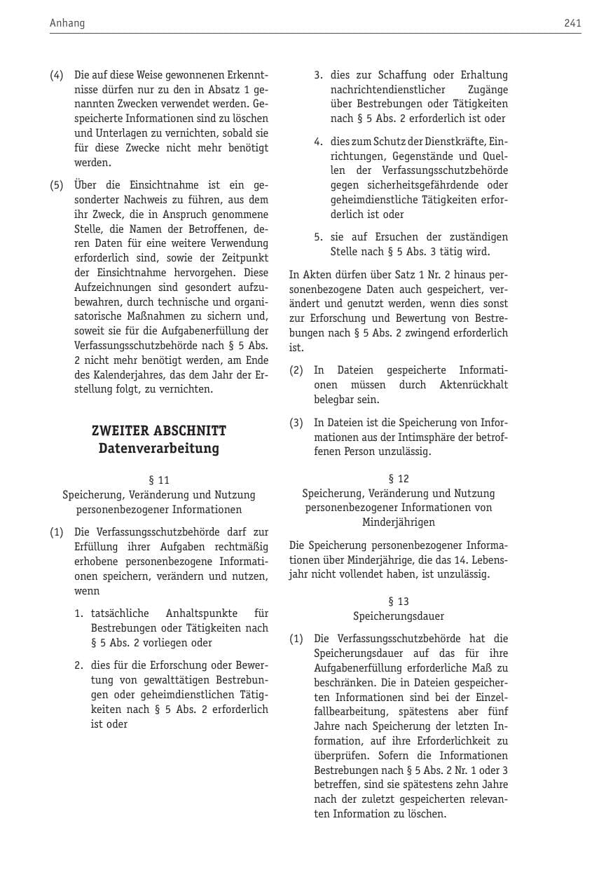 Seite 252 des Verfassungsschutzbericht 2010 Berlin