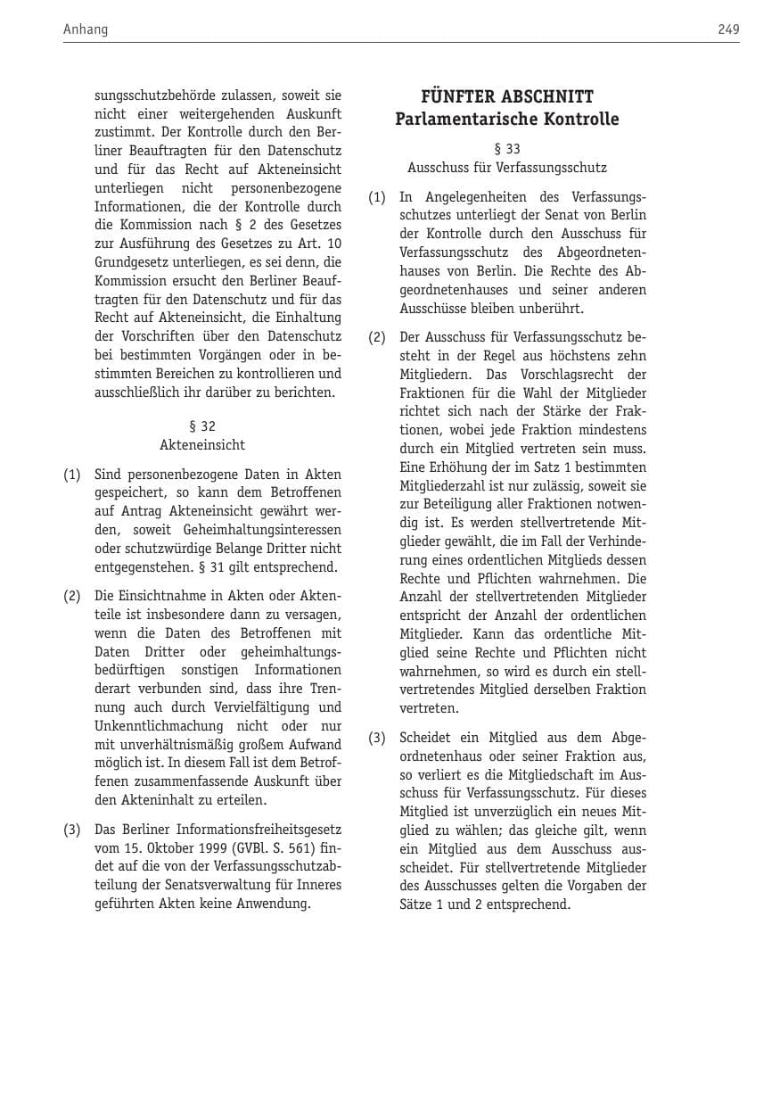 Seite 260 des Verfassungsschutzbericht 2010 Berlin