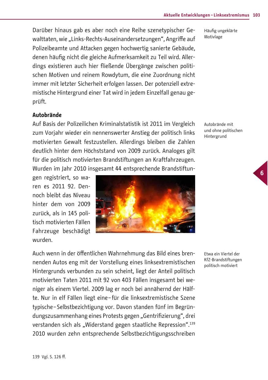Seite 102 des Verfassungsschutzbericht 2011 Berlin