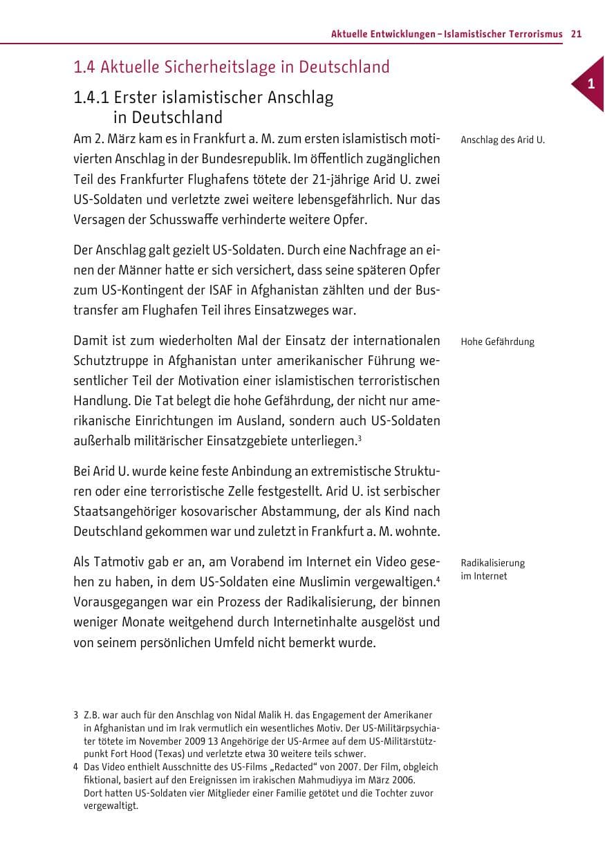 Seite 20 des Verfassungsschutzbericht 2011 Berlin