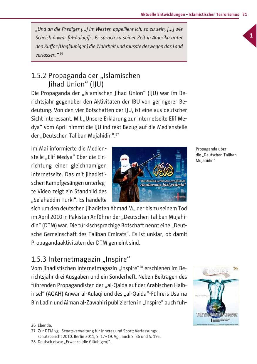 Seite 30 des Verfassungsschutzbericht 2011 Berlin
