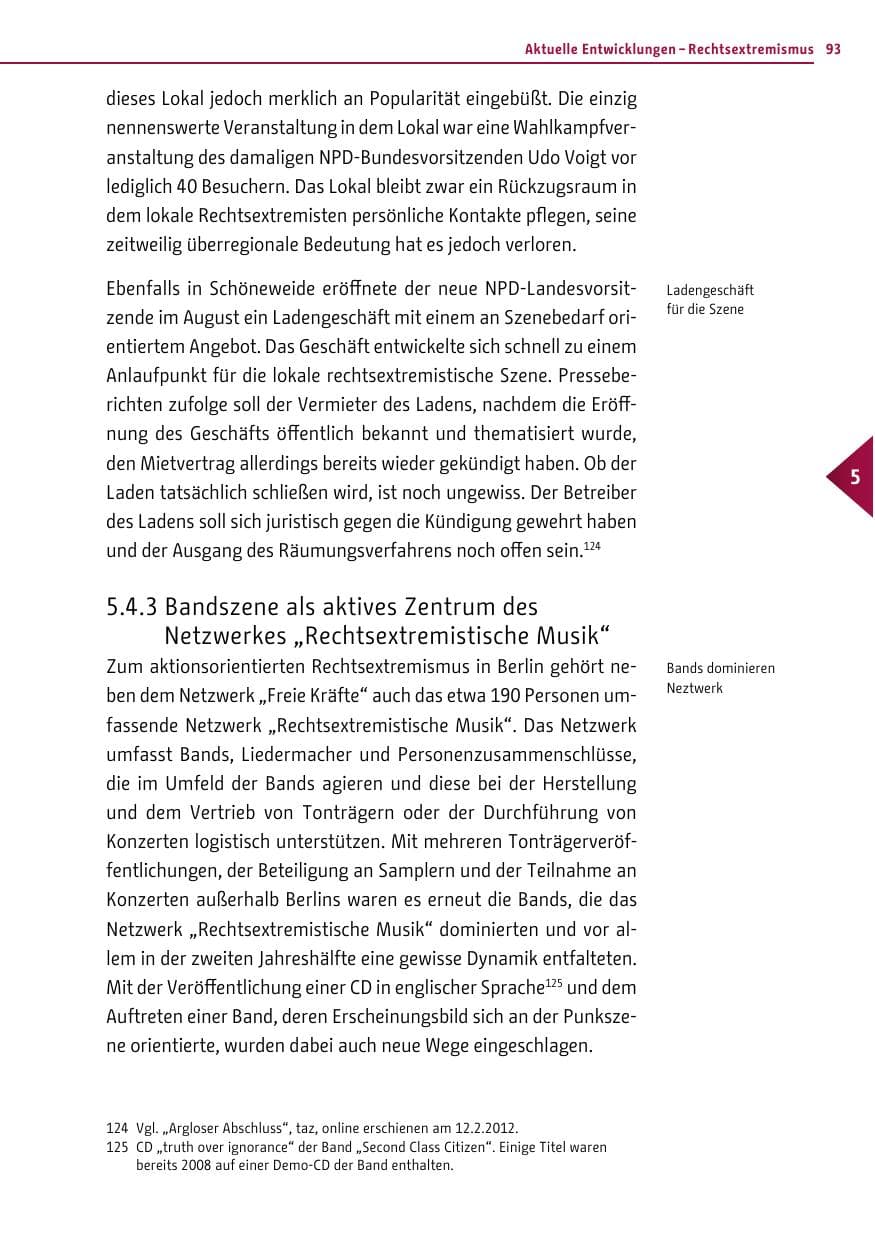 Seite 92 des Verfassungsschutzbericht 2011 Berlin