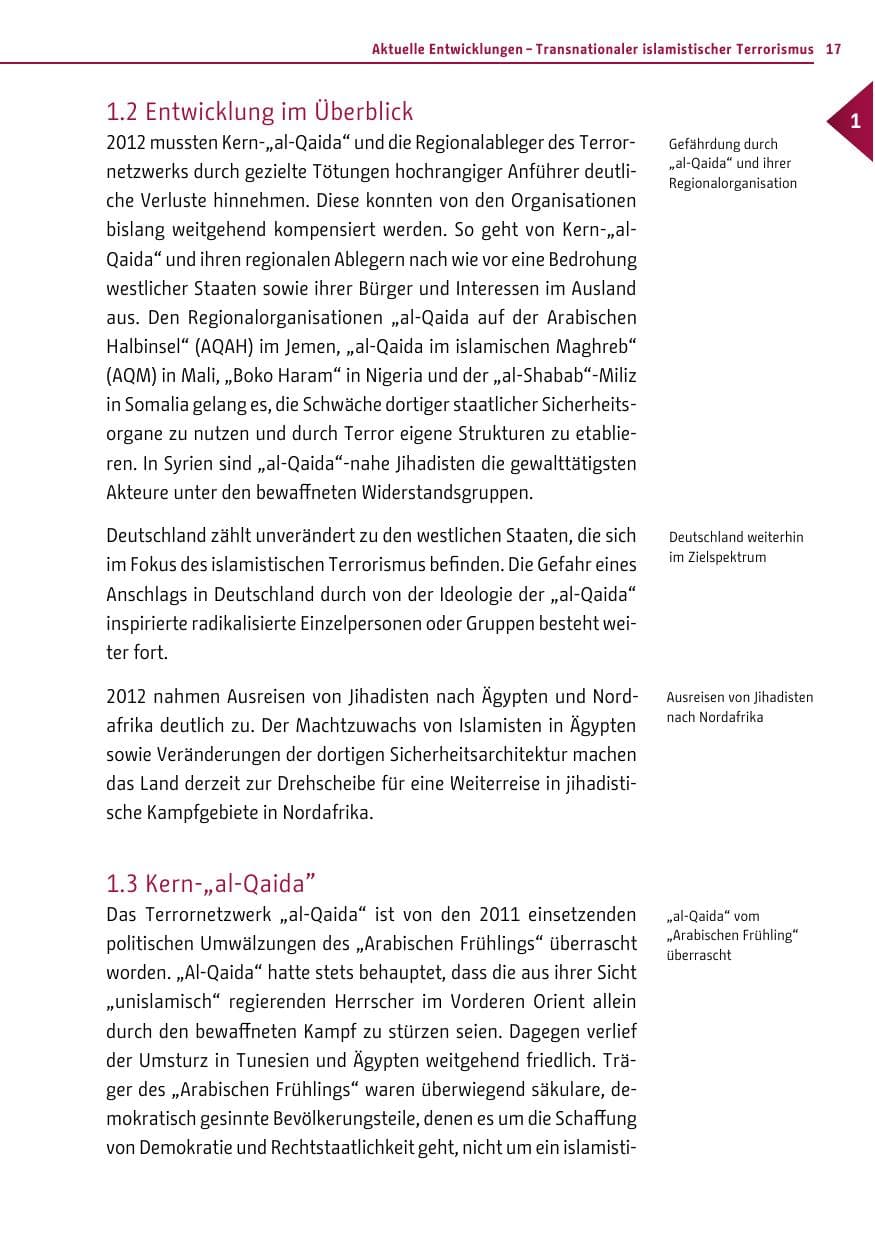Seite 15 des Verfassungsschutzbericht 2012 Berlin