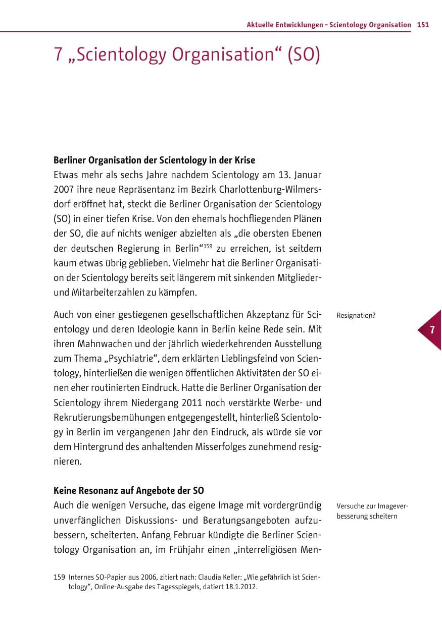 Seite 149 des Verfassungsschutzbericht 2012 Berlin