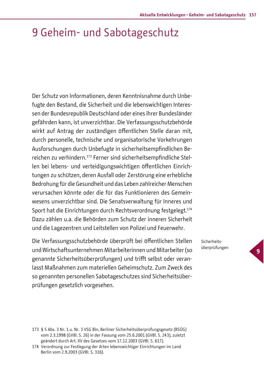 Seite 155 des Verfassungsschutzbericht 2012 Berlin