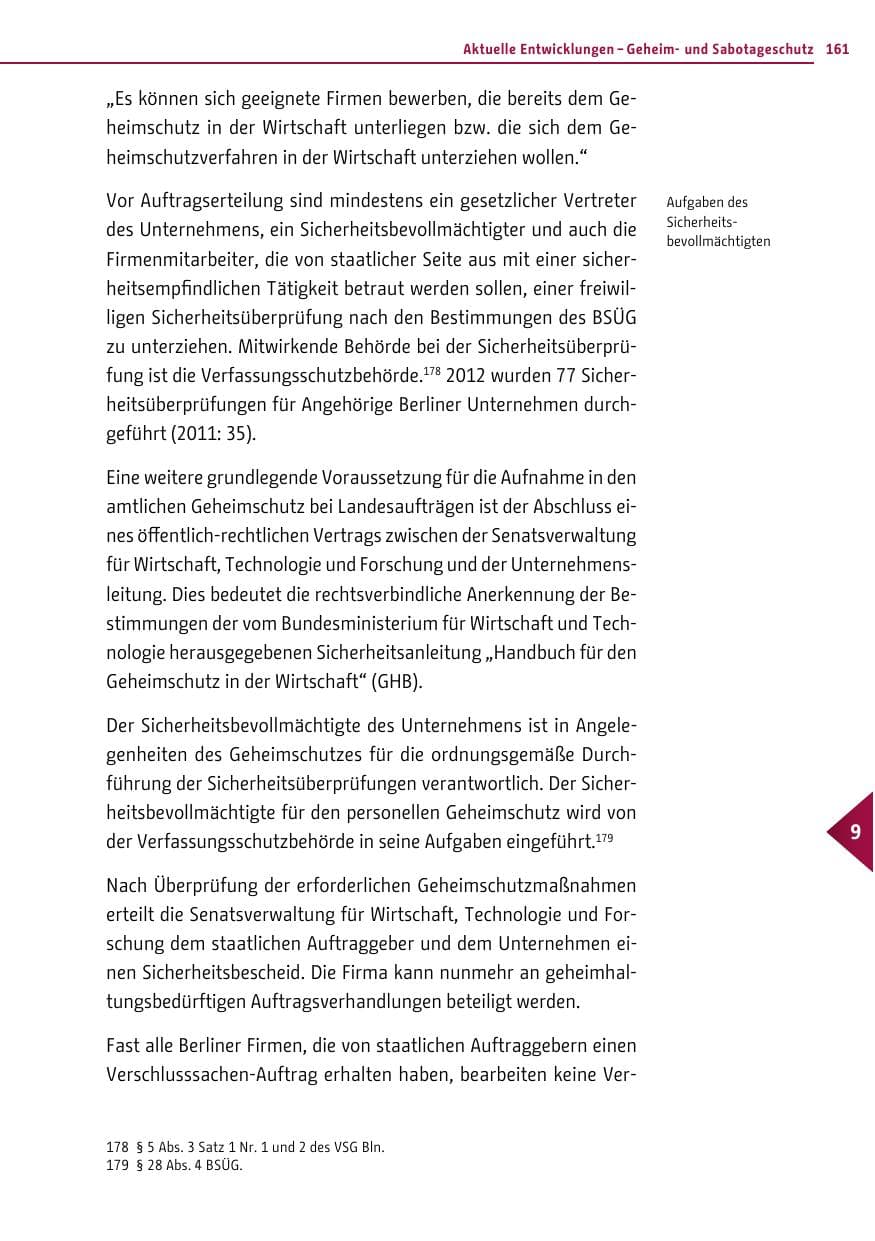 Seite 159 des Verfassungsschutzbericht 2012 Berlin