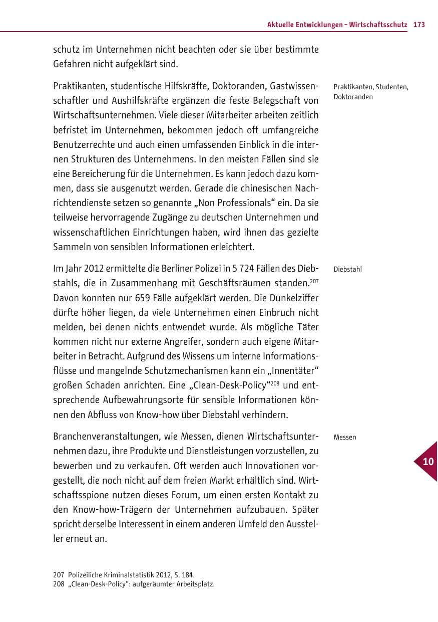 Seite 171 des Verfassungsschutzbericht 2012 Berlin