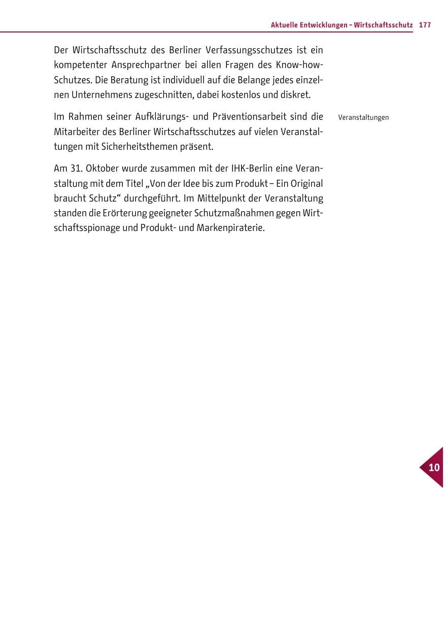 Seite 175 des Verfassungsschutzbericht 2012 Berlin