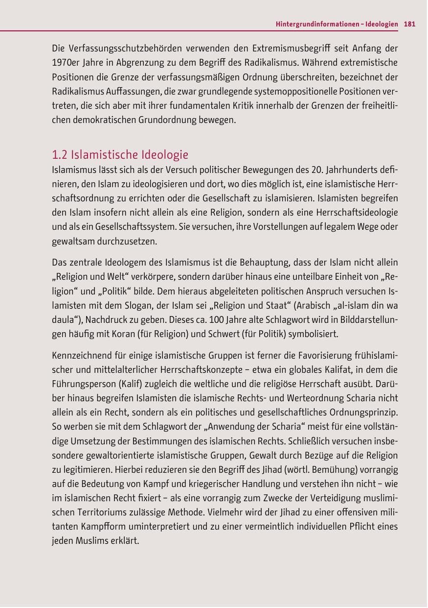 Seite 179 des Verfassungsschutzbericht 2012 Berlin