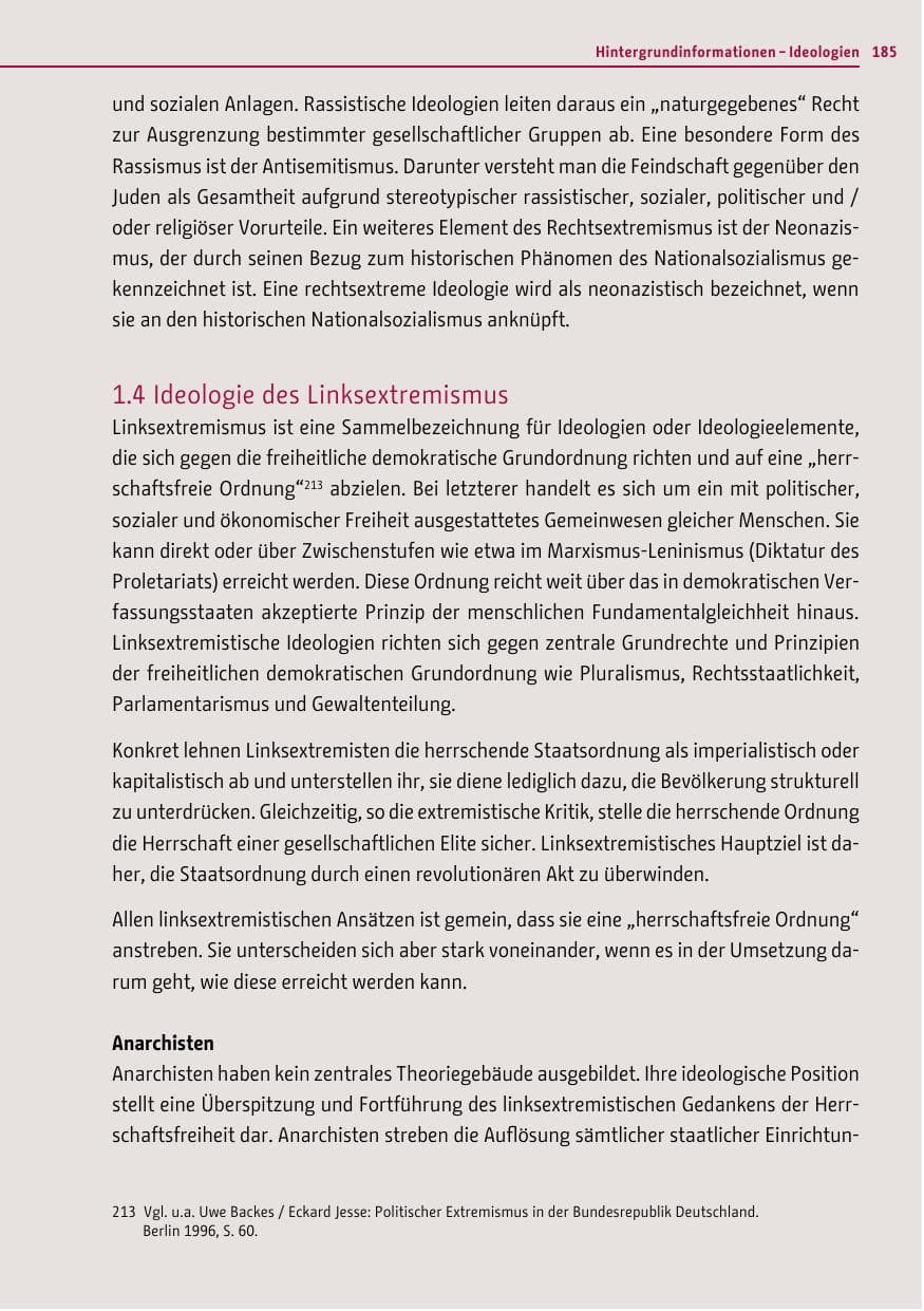 Seite 183 des Verfassungsschutzbericht 2012 Berlin