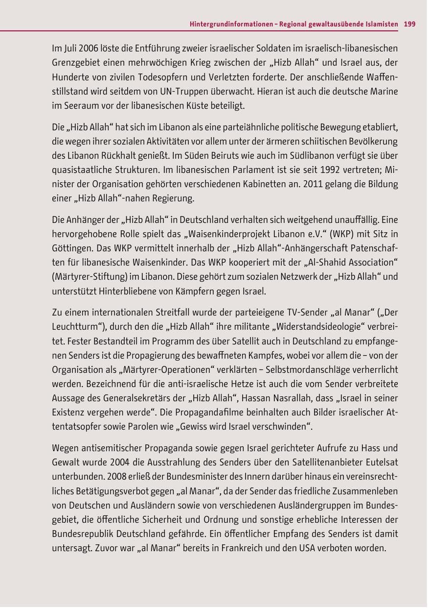 Seite 197 des Verfassungsschutzbericht 2012 Berlin