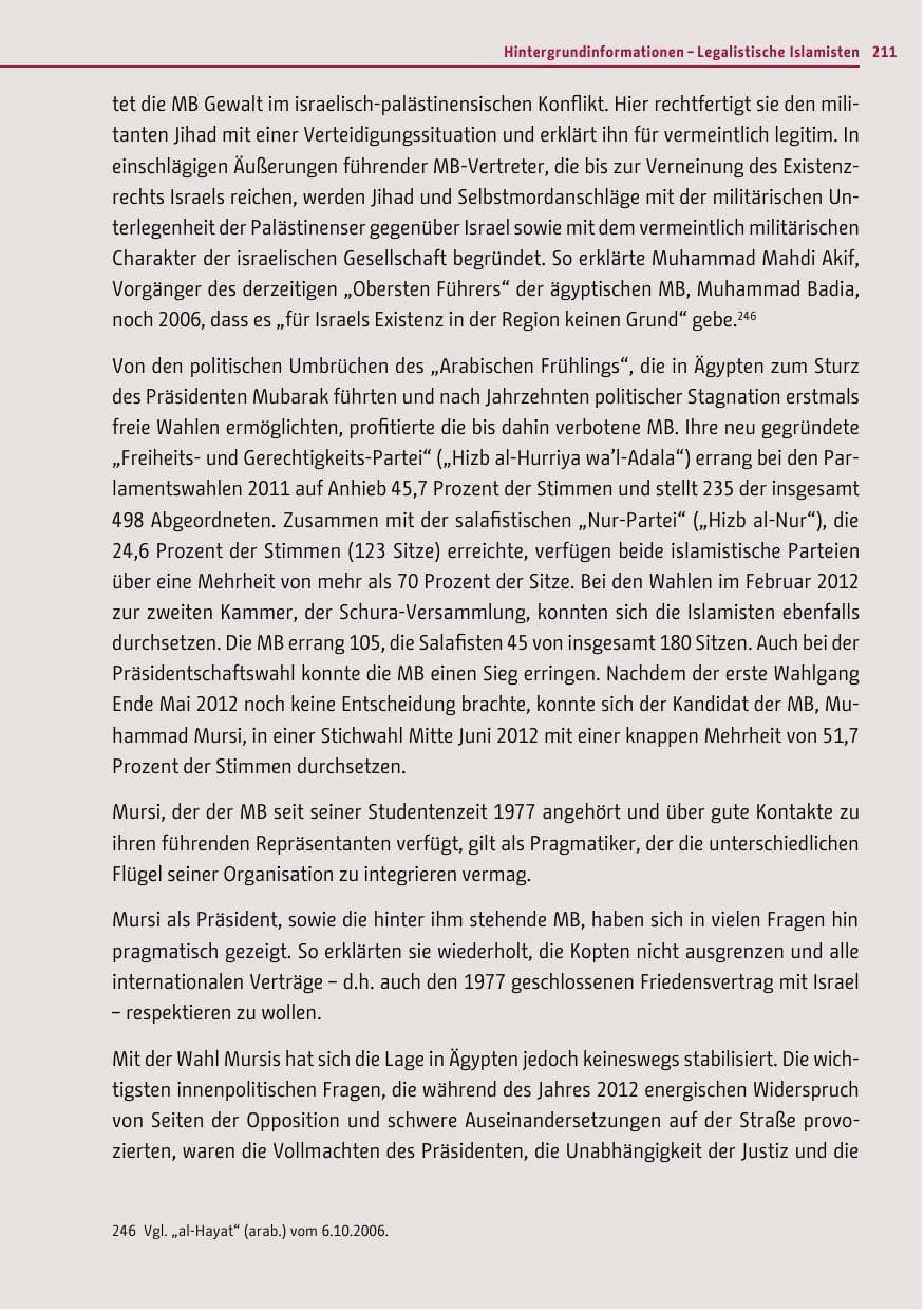 Seite 209 des Verfassungsschutzbericht 2012 Berlin