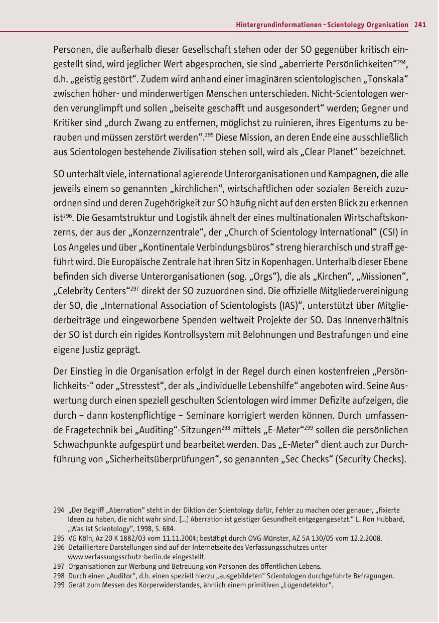 Seite 239 des Verfassungsschutzbericht 2012 Berlin